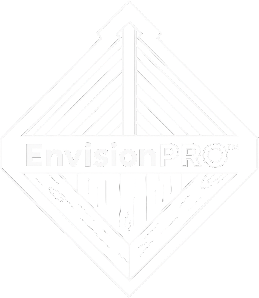 Envision Pro White Social Badge